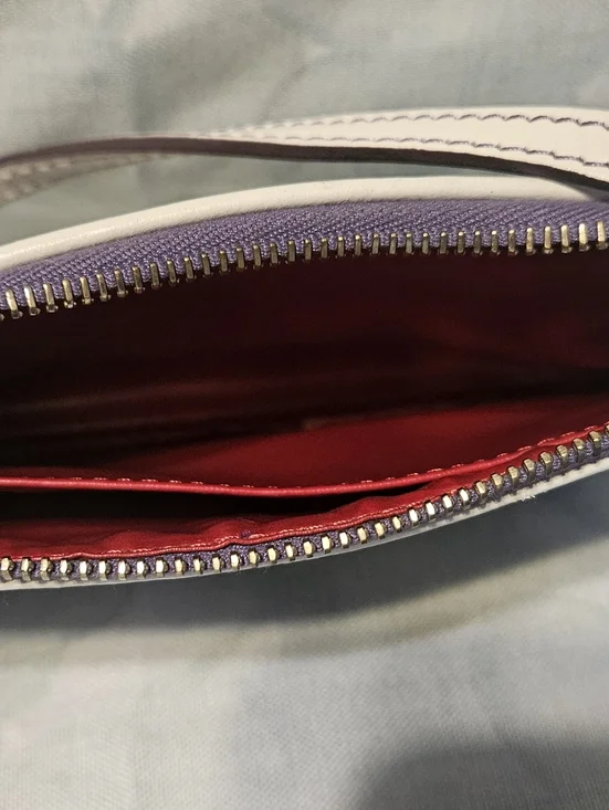 Dooney and Bourke Purple Petunia Mini Barrel Bag, Large Slim Wristlet, Coin Case - Picture 8 of 12